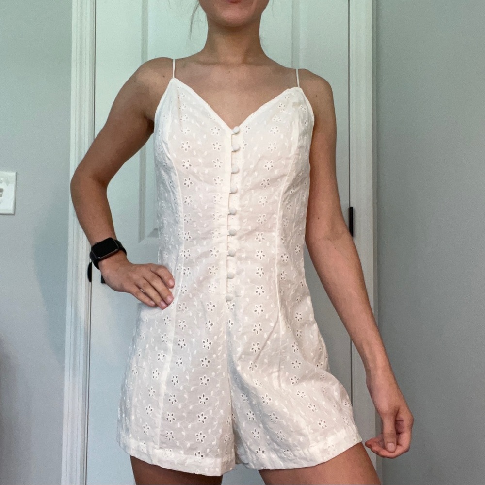 XS White Romper